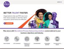 Tablet Screenshot of cielotalent.com